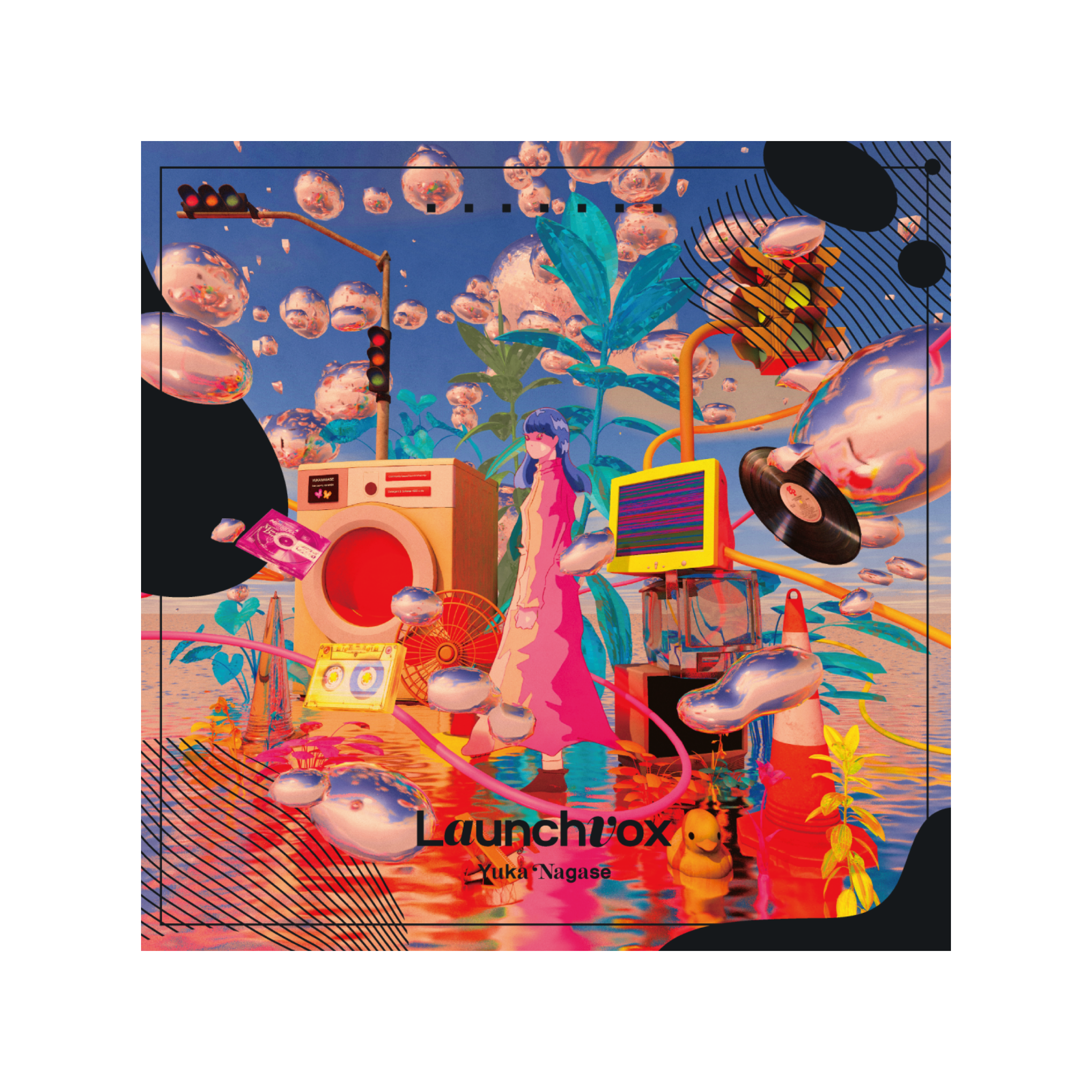 長瀬有花『Lauchvox』通常盤 - CDパッケージ、ブックレットデザイン